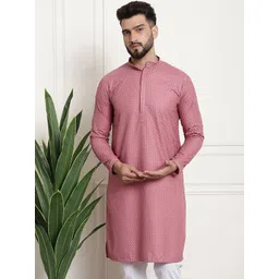 SOJANYA Geometric Embroidered Thread Work Cotton Straight Kurta-picture-29