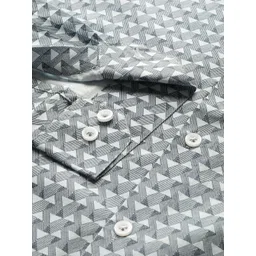 SOJANYA Men Blue Classic Regular Fit Printed Casual Shirt image 2