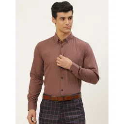 SOJANYA Men Brown Classic Formal Shirt-picture-26