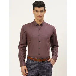 SOJANYA Men Brown Classic Formal Shirt-picture-24