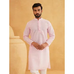 SOJANYA Men Embroidered Chikankari Kurta-picture-26