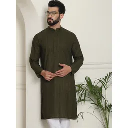 sojanya Men Embroidered Pure Cotton Straight Kurta-picture-20