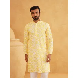SOJANYA Men Embroidered Sequinned Kurta-picture-35