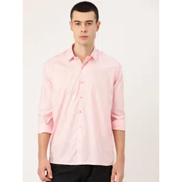 SOJANYA Men Pink Classic Regular Fit Solid Casual Shirt-picture-10