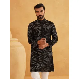 SOJANYA Men Quirky Embroidered Kurta-picture-18