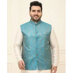 sojanya Men Regular Fit Nehru Jacket with Slit Pockets-picture-26