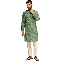 sojanya Men's Cotton Blend (Since 1958 Printed Kurta & Pant-picture-10