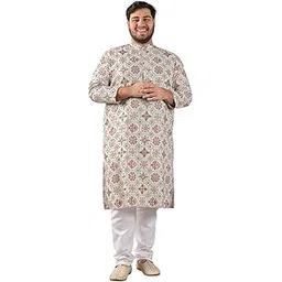sojanya Men's Cotton Linen (Since 1958 Multi-Printed Long Kurta & Pant Timeless Style Since 1958)-picture-37