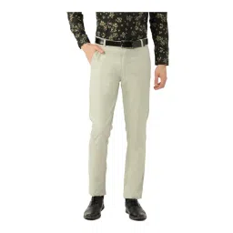 Sojanya Pista Green Regular Slim Fit Trousers-picture-25