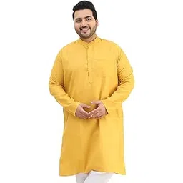 sojanya Plus (Since 1958) Men's Jacquard Silk Self Design Only Long Kurta-picture-15