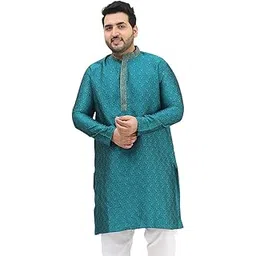 sojanya Plus(Since 1958), Men's Silk Blend Self Design ONLY Long Kurta-picture-34