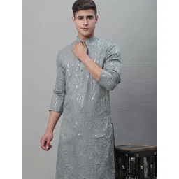 SOJANYA Regular Pure Cotton Kurta With Churidar-picture-17