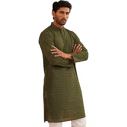 sojanya (Since 1958 Men's Pure Cotton & Printed Only Long Kurta-picture-11