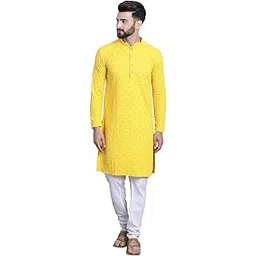 sojanya (Since 1958 Men's Pure Cotton Sequence Kurta & Pyjama Set-picture-19