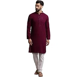 sojanya Timeless Traditions (Since 1958) Men's Pure Cotton Sequence Kurta for Holi & EID Celebration-picture-15