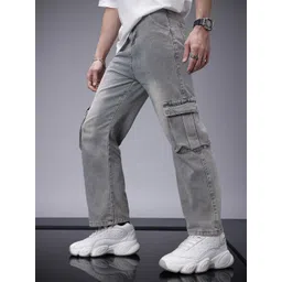 SOKO STREET Men Cargo Fit Heavy Fade Stretchable Jeans-picture-12