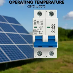 Solar DC MCB 2 Pole Miniature Circuit Breaker – PV Disconnect Breaker/DC Circuit Breaker for Solar Panels, PV Inverters, Solar Breaker Box & Solar Disconnect Switch Applications (20A 500V) image 5