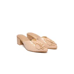 Sole House Embellished PU Block Mules-picture-31