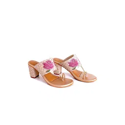 Sole House Women Pink Printed Wedge Heels-picture-23