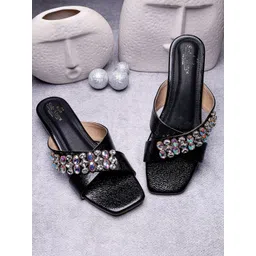 sole mates Women Embellished Party Open Toe Flats-picture-22