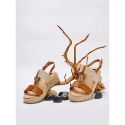 Sole To Soul Textured Wedge Sandals with Bows-picture-34