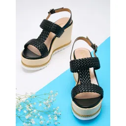 Sole To Soul Wedge Sandals with Laser Cuts-picture-22