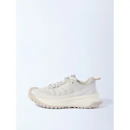 SOLEPLAY by Westside Beige Knit-Textured Lace-Up Sneakers-picture-17
