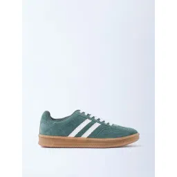SOLEPLAY by Westside Green Suede Lace-Up Sneakers-picture-26