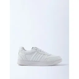 SOLEPLAY by Westside White Perforated Lace-Up Sneakers-picture-30