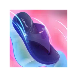 SOLETHREADS Allure Navy Blue Solid Women Flipflops-picture-11