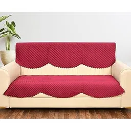 Solid Plain Color Premium Velvet Holland Quilted Sofa Cover or Couch Cover or Sofa Cover for 3 Seater Sofa | 3 Seater Sofa Slip Covers (Pack of -6 Pcs)-picture-38