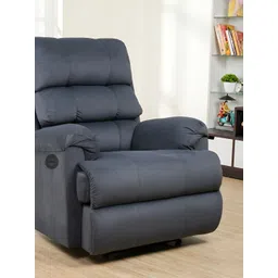 SOLIS Royale - The Desired Comfort Blue Fabric Motorized Recliner-picture-39