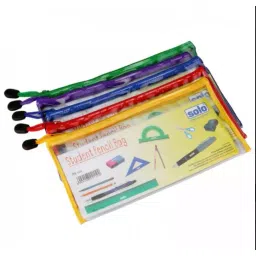 Solo 120x240mm Transparent Student Pencil Bag (Pack of 5)-picture-23