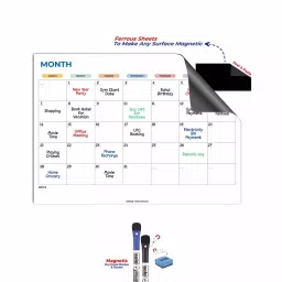 Solo A3 Landscape Magnetic Whiteboard Monthly Planner, MWSA3M1-picture-13