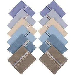 solo Men's Cotton Handkerchiefs (Multi-color) Pack of 12-picture-10