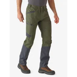 Solognac By Decathlon Deep Khaki Slim Fit Colour Block Sports Trackpants-picture-44