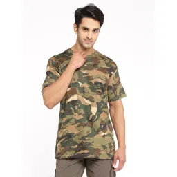 Solognac by Decathlon Green & Brown Slim Fit Camouflage Sports T-Shirt-picture-16