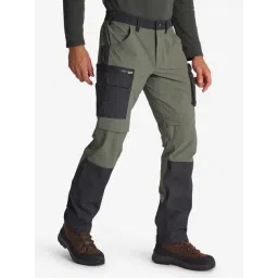 Solognac by Decathlon Khaki Brown Slim Fit Colour Block Sports Trackpants-picture-17