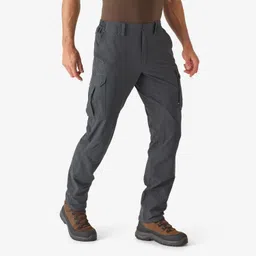 solognac Men Breathable Lightweight Cargo Trousers Pants SG-500 - Grey-picture-12