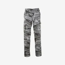 solognac Men Cargo Trousers Pants Army Military Camo Print SG-300 - Woodland Black-picture-17