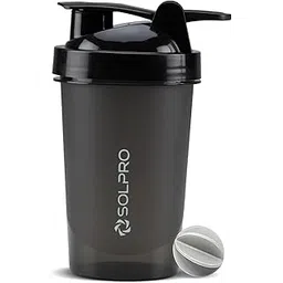 Solpro Fury Shaker Bottle | 450mL | Portable and Leak-Proof | Non-Slip Grip | Ideal for Protein Shakes, Smoothies, Pre Workout and More | BPA Free-picture-11