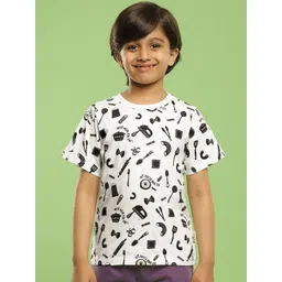 Somersault Boys Conversational Printed Cotton Casual T-shirt-picture-11