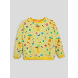 Somersault Boys Conversational Printed Terry Cotton Pullover Sweatshirt-picture-15
