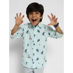 Somersault Boys Opaque Printed Party Shirt-picture-19