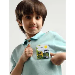 Somersault Boys Printed Polo Collar T-shirt image 3