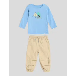 Somersault Boys Printed Pure Cotton T-shirt With Joggers-picture-20