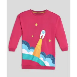 Somersault Full Sleeves Rocket Printed Sweatshirt - Pink-picture-10