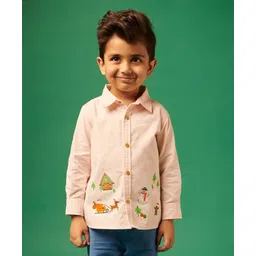 Somersault Full Sleeves Santa Clause Printed Shirt - Pink-picture-14