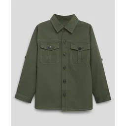 Somersault Full Sleeves Solid Shirt - Green-picture-13