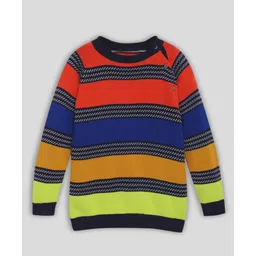 Somersault Full Sleeves Striped & Colour Blocked Pullover - Multi Colour-picture-21